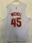 Maillot de Basket #45 Mitchell Cavaliers 22-23 Blanc Brodé